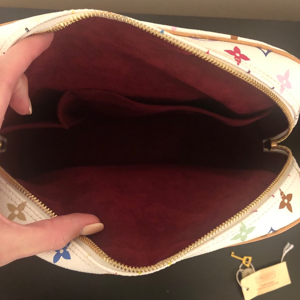 Authentic Louis Vuitton Multicolor Trouville Bag White - Picture 15 of 16